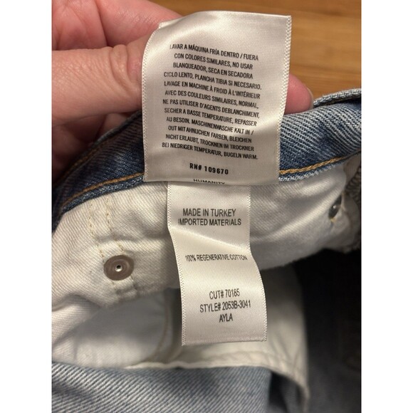 Citizens Of Humanity Ayla Baggy High Rise Wide Leg Jeans Size 31 Skylights - Picture 9 of 12